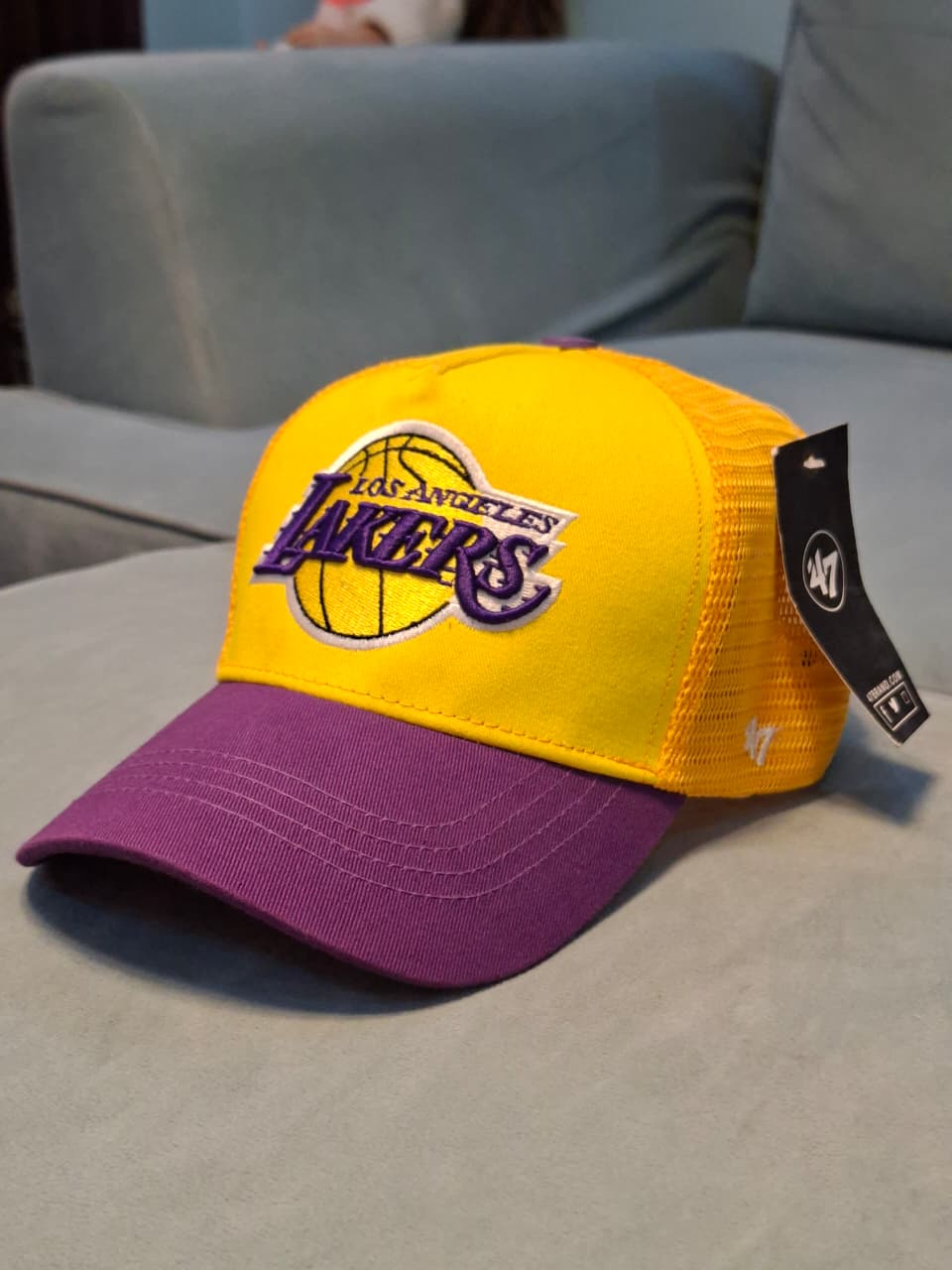 Lakers Yellow/Purple Adjustable Trucker Hat